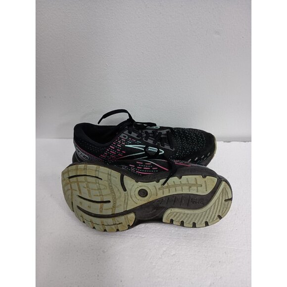 Brooks Glycerin 20 Womens Road Running Shoes Size 7 Black Pink Lace Up Athletic - Picture 10 of 11